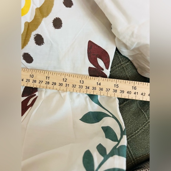 Meadow Rhodes Boutique Boho Maxi Dress 100% Cotton Puff Sleeve Smocked size M - Picture 12 of 12